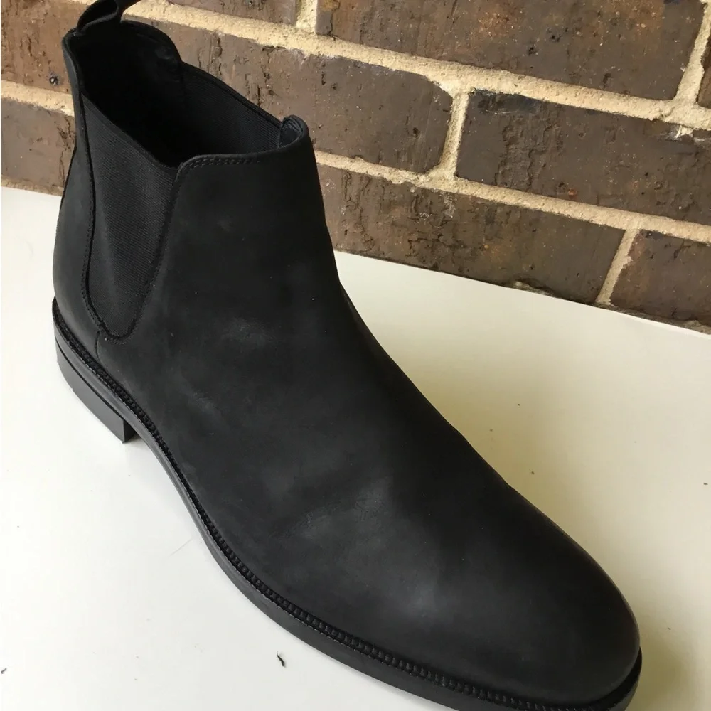Cole Haan Black Men's Chukka Boot - Smooth Leather Slip-On